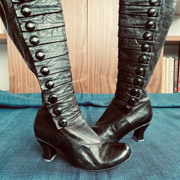 Miz Mooz Black Tall Boots. - Picture 2 of 11